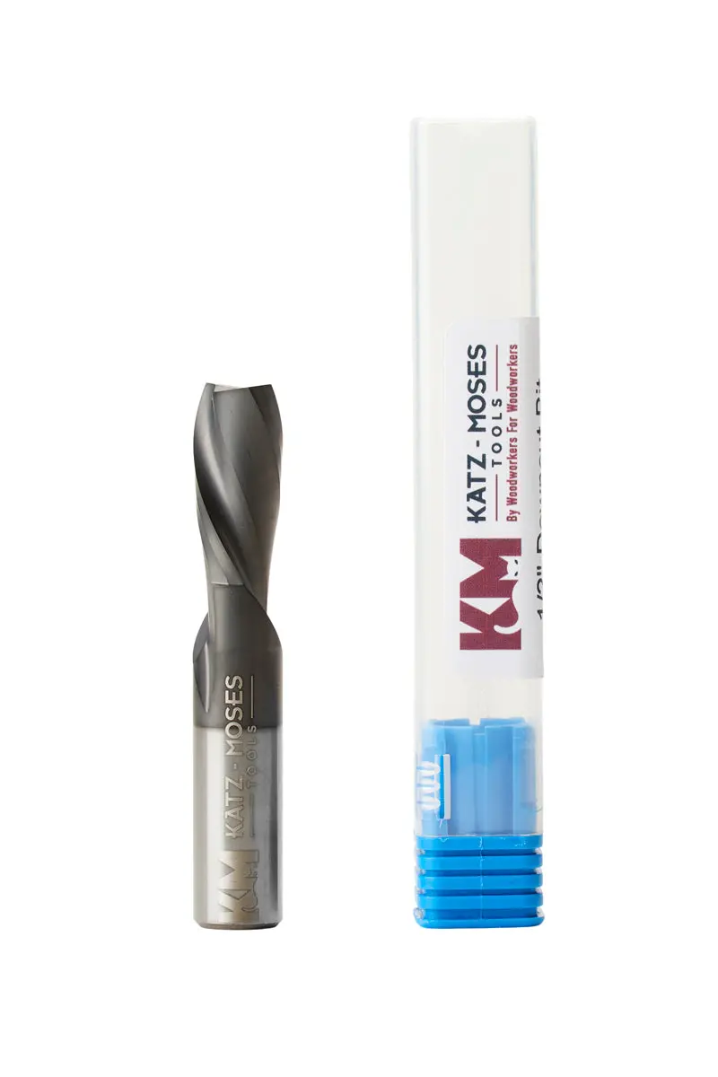 1/2" Down-Cut Spiral Router Bit – 1" Length Of Cut – Astra Coated 1
