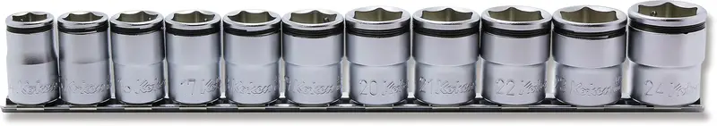 1/2" Drive Heavy-Duty Nut Grip® Socket Set (14–24 Mm, 11 Pcs) 1