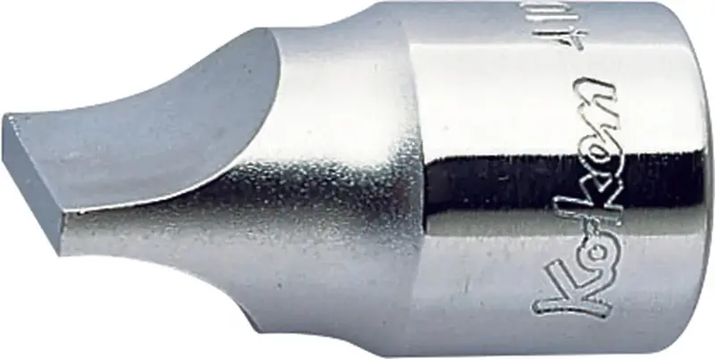 1/2" Drive Slotted Bit Socket – 2.7 × 18.6Mm Blade, 40Mm Overall Length 1