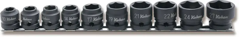 1/2" Drive Thin-Wall Impact Socket Set – 6-Point Metric, 10–27Mm, 10-Piece 1