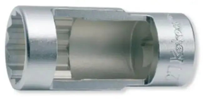 1/2" Heavy-Duty Socket For Fuel Injection Pumps – 27 Mm, 77 Mm Depth 1