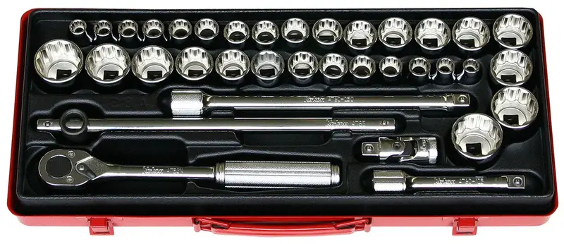 1/2-Inch Drive 36-Piece 12-Point Socket Set 1