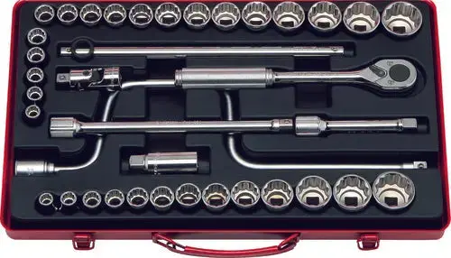 1/2-Inch Drive 38-Piece 12-Point Socket Set 1