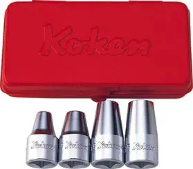 1/2-Inch Drive 4-Piece Fine-Pitch Stud Bolt Setter Set (M6–M12) 1