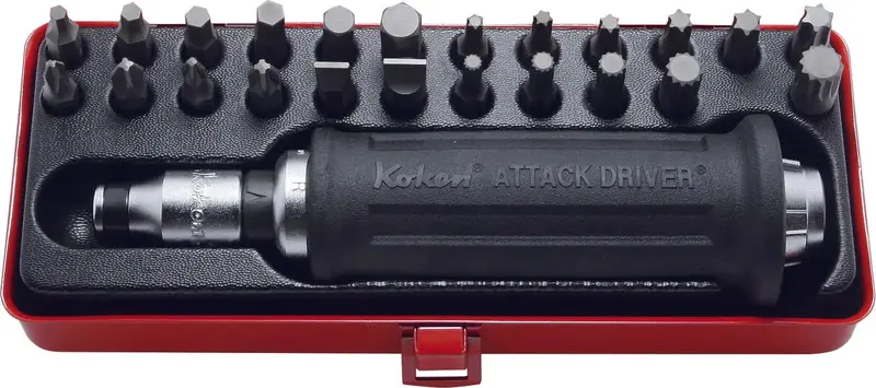 1/2-Inch Drive Attack Driver Set – 25-Piece With Ergonomic Rubber Grip 1