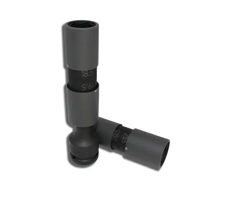 1/2" Square Drive Double-Ended Damaged Nut/Bolt Recovery Socket Set (3-Piece) 1