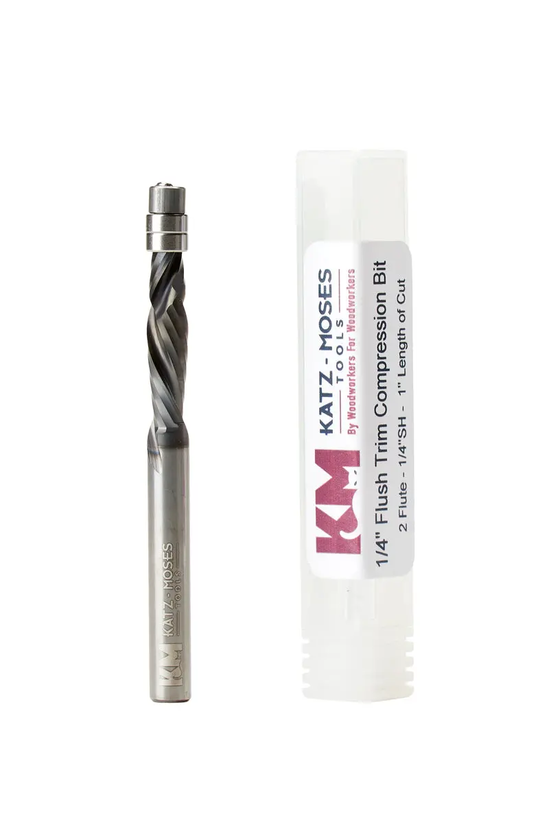 1/4" Compression Flush-Trim Router Bit – Astra Coated 1