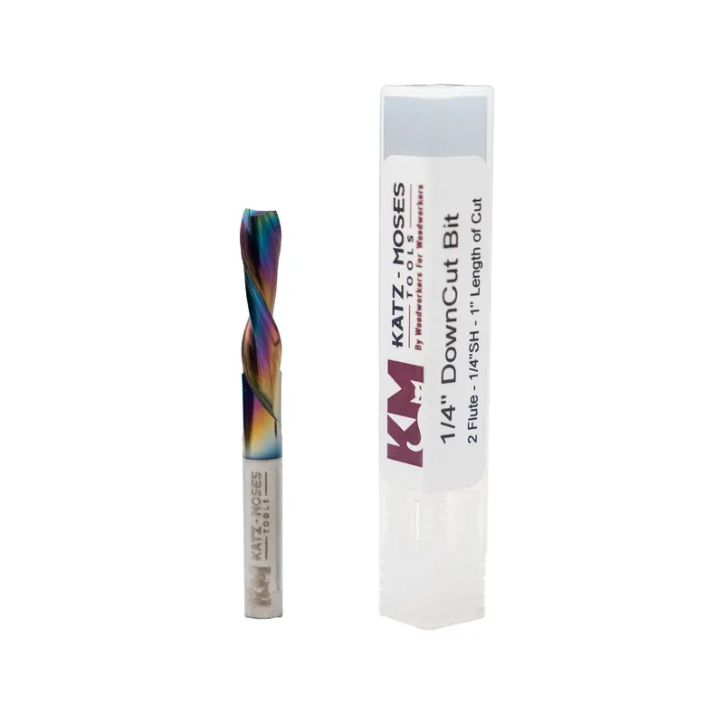 1/4" Down-Cut Spiral Router Bit – Astrahp Coated 1