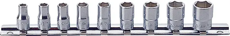 1/4" Drive 6-Point Sae Socket Kit – 3/16" To 1/2", 9-Piece 1