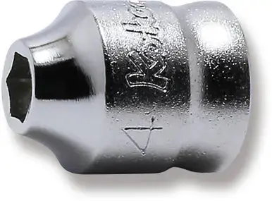 1/4" Drive Z-Series Chrome Metric Socket – 4Mm, 6-Point 1