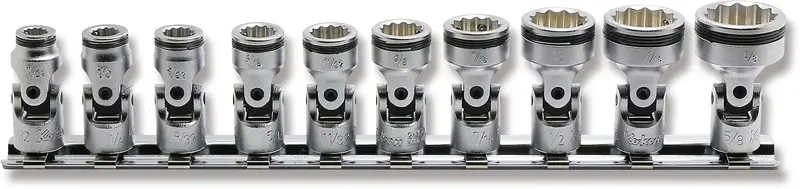 1/4" Square Drive 12-Point Nut Grip® Universal Socket Set (Sae) 1