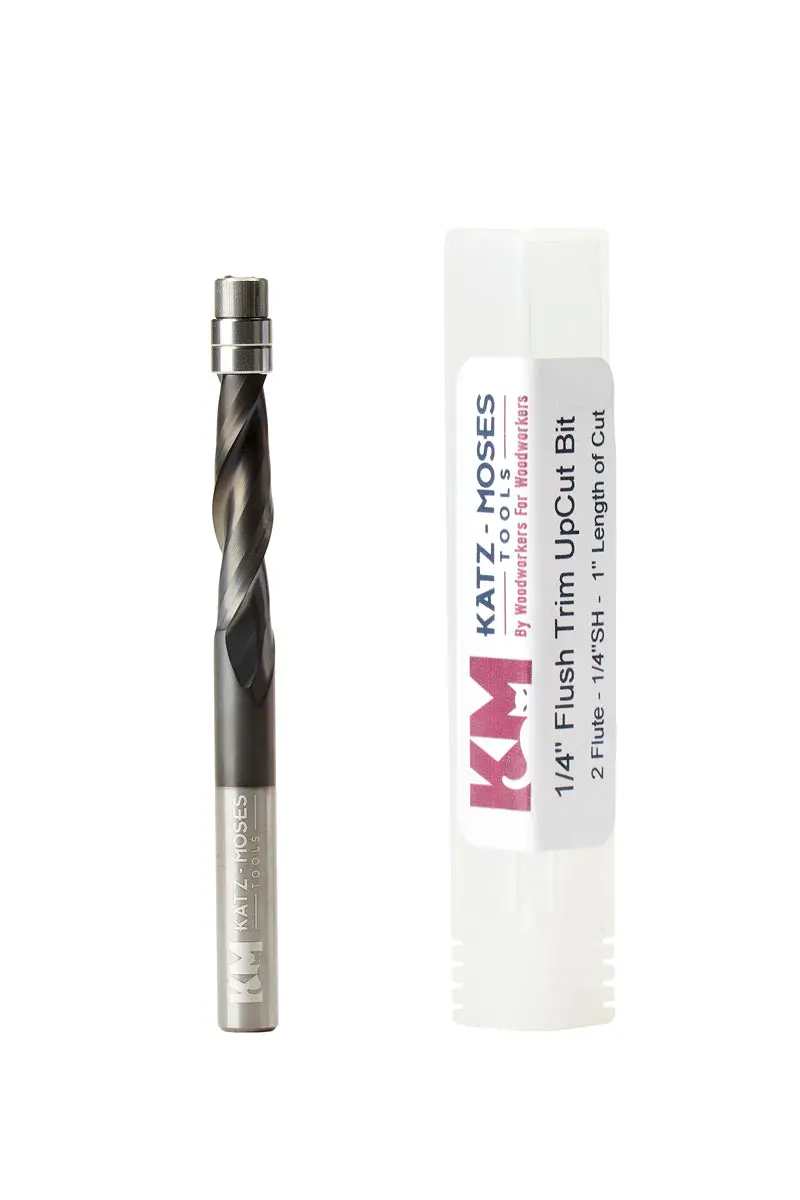 1/4" Up-Cut Flush-Trim Router Bit – Astrahp Coated 1