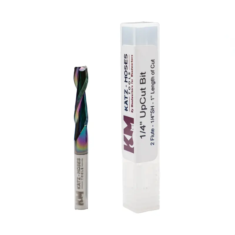 1/4" Up-Cut Spiral Router Bit – Astrahp Coated 1