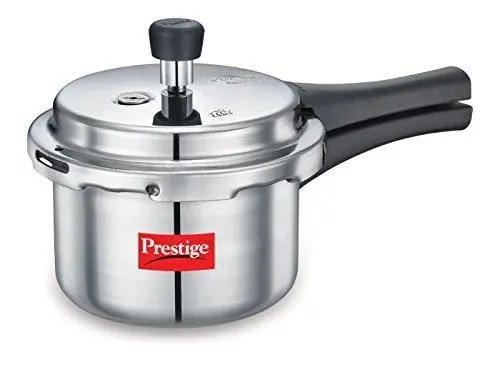 1.5L Hard-Anodized Aluminum Pressure Cooker – White, Prestige Popular Series 1