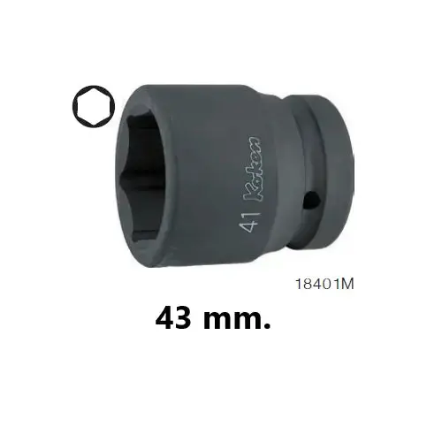 1-Inch Drive 6-Point Thin-Wall Impact Socket – 43Mm 1