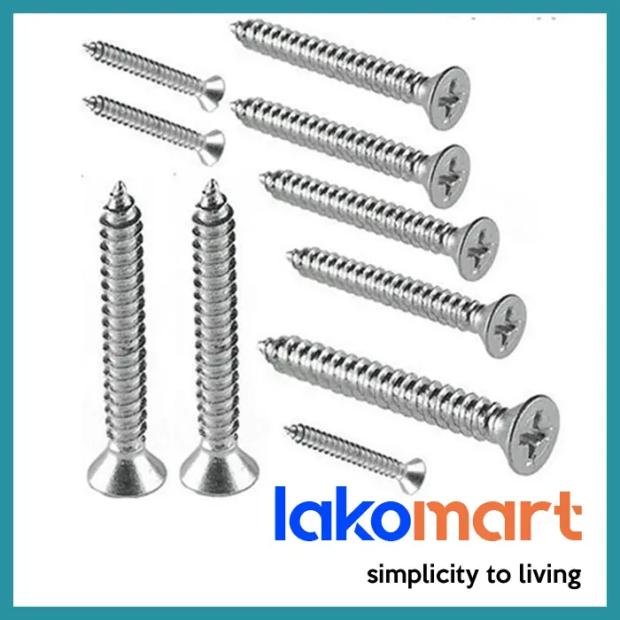 #10 Countersunk Phillips Flat-Head Self-Tapping Screws – Pack Of 10–25 1