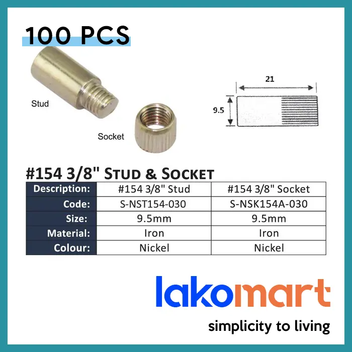 100-Pack Steel Shelving Sockets – Compatible With 1/4" And 3/8" Shelf Standards 1