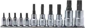 11-Piece 1/4", 3/8", And 1/2" Drive Torxplus® Bit Socket Set (10Ip–60Ip) 1