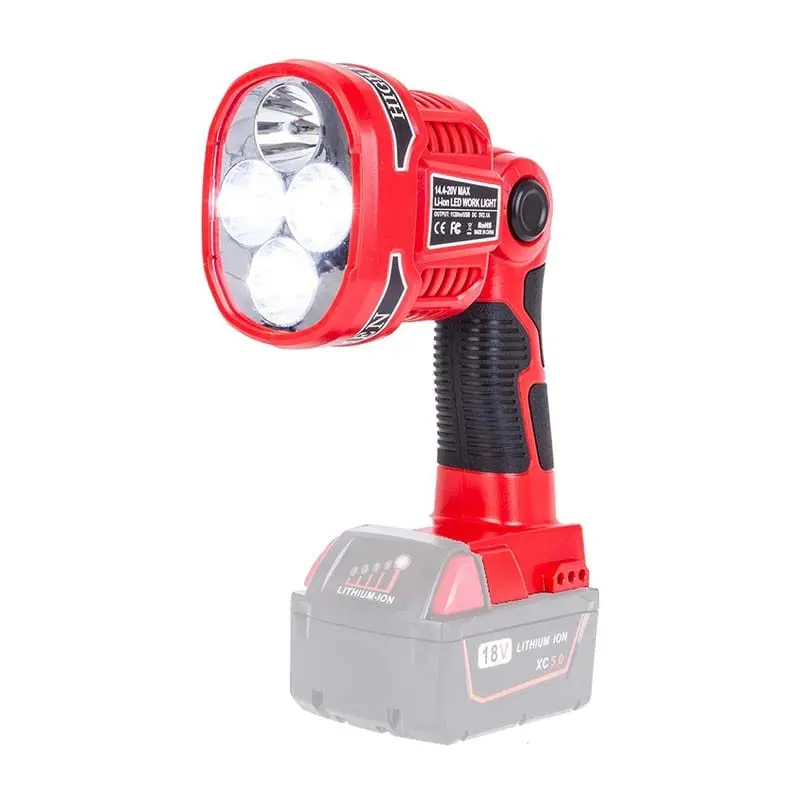1120Lm 12W Jobsite Led Light Powered By Milwaukee M18 Batteries – Adjustable Beam & Integrated Usb Output 1