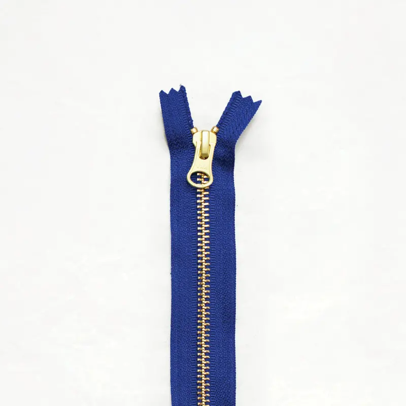 12-Inch Brass Coil Zipper – Premium Hardware 1
