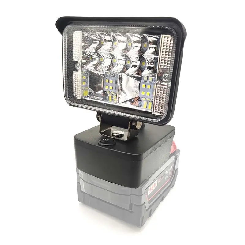 1200Lm 18W Portable Led Worklight For Milwaukee M18 Batteries – Bright Flood Mode & Precision Pivot Control 1