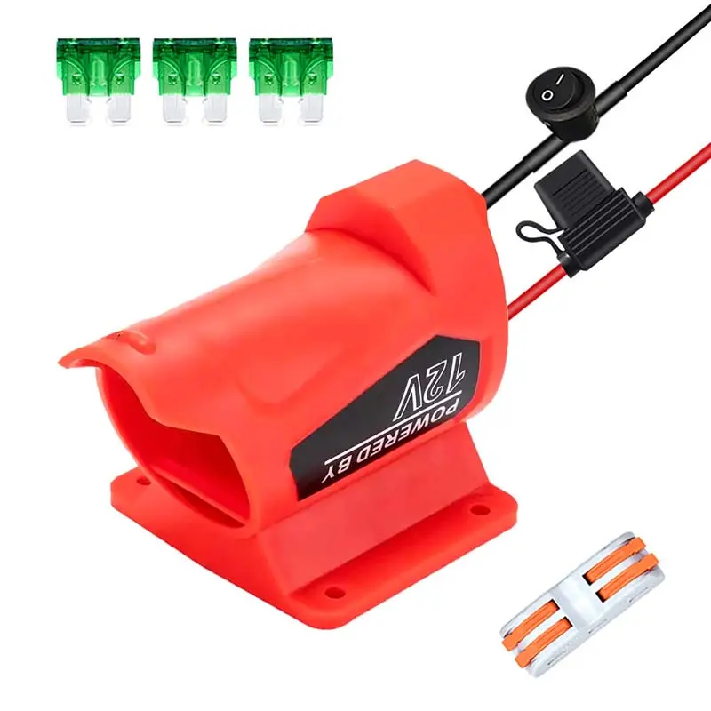 14Awg Milwaukee M12 Battery Adapter For Power Wheels – Includes Switch, Fuses & Quick-Connect Terminals 1