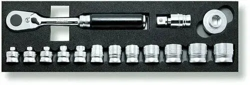 15-Piece Z-Series 3/8" Square Drive Metric Socket Set – 6-Point, 5.5–22Mm 1