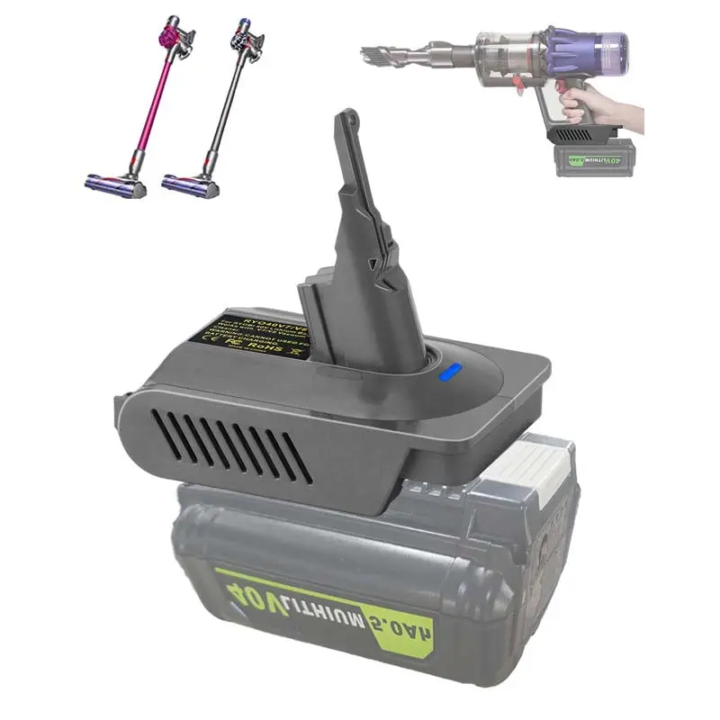 2-In-1 Ryobi 40V To Dyson V7/V8 Battery Adapter – High-Capacity Vacuum Power Link 1