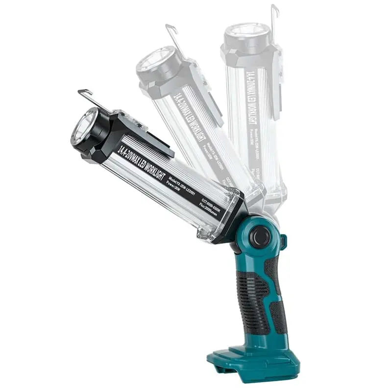 2000Lm 35W Portable Led Lantern For Makita Lxt 18V Batteries – Versatile Floodlight With Hanging Hook & Usb Charging 1