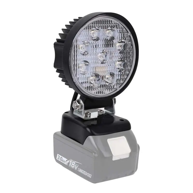 2700-Lumen 4-Inch Cordless Led Worklight – Powered By Makita 18V Lxt Battery, Pivot-Head Spotlight For Jobsites 1