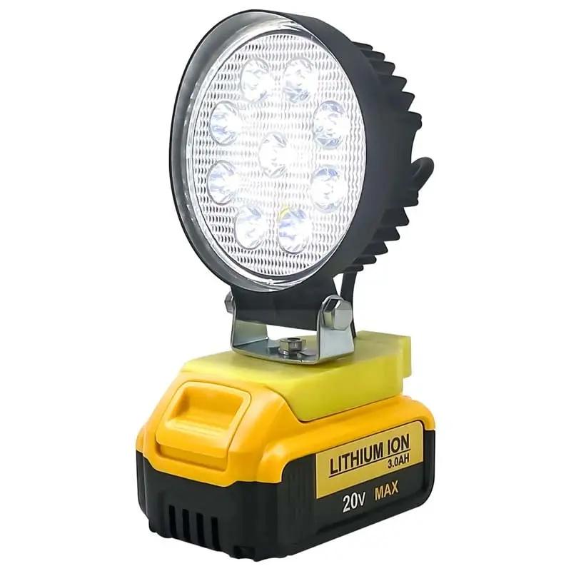 2700-Lumen 4-Inch Cordless Led Worklight – Works With Dewalt 20V Max Battery, Rotating Head For Versatile Illumination 1