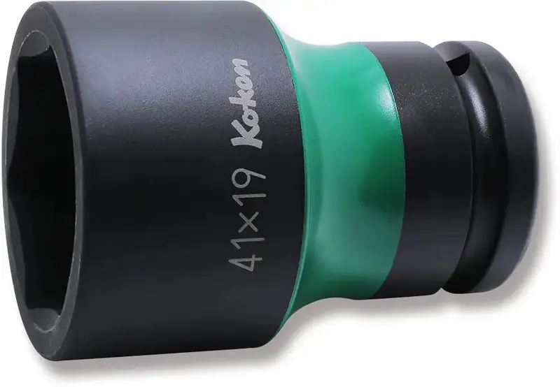 3/4" Drive Color-Coded Rear Wheel Nut Socket (41Mm Hex × 19Mm Square, 80Mm Long) 1