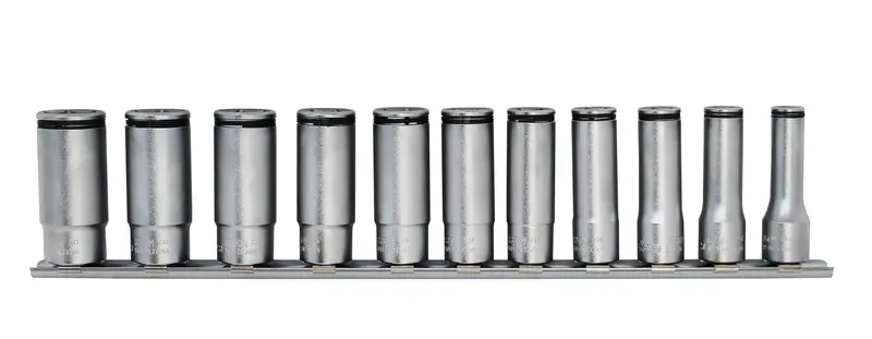 3/8" Square Drive Nut Grip® Deep Socket Set – Metric 8–19Mm, 11-Piece 1