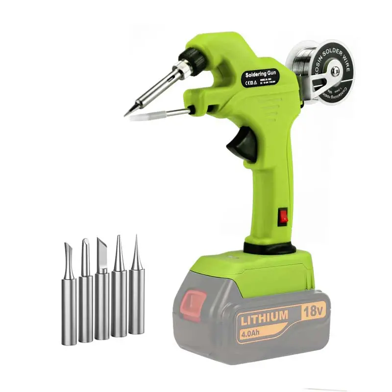 30W Lead-Free Cordless Soldering Gun – Black+Decker 18V/20V Max Compatible 1