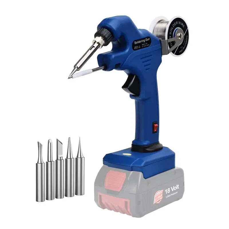 30W Lead-Free Cordless Soldering Gun – Bosch 18V Bat Compatible 1