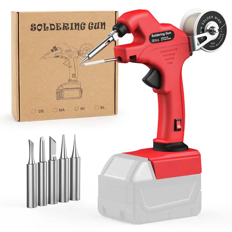 30W Lead-Free Cordless Soldering Gun – Milwaukee M18 18V Compatible 1
