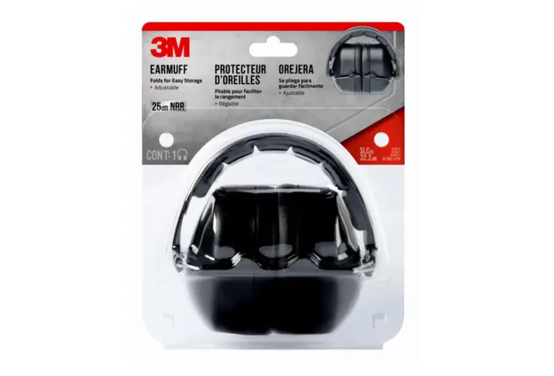 3M Folding Earmuffs – Compact, Portable Hearing Protection 1