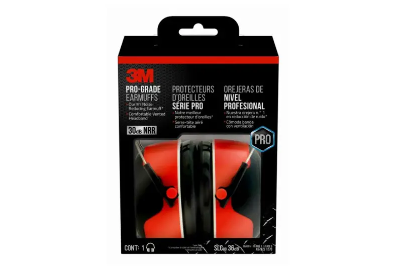 3M Pro-Grade Over-Ear Hearing Protectors – Durable, High-Attenuation Design 1
