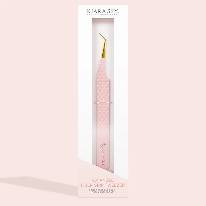 45-Degree Fiber-Grip Tweezers With Non-Slip Tips 1