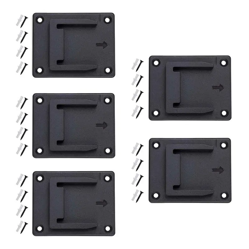 5-Pack Dual-Use Tool Holders For Makita & Bosch 18V Cordless Tools – Adjustable Mounting Brackets 1