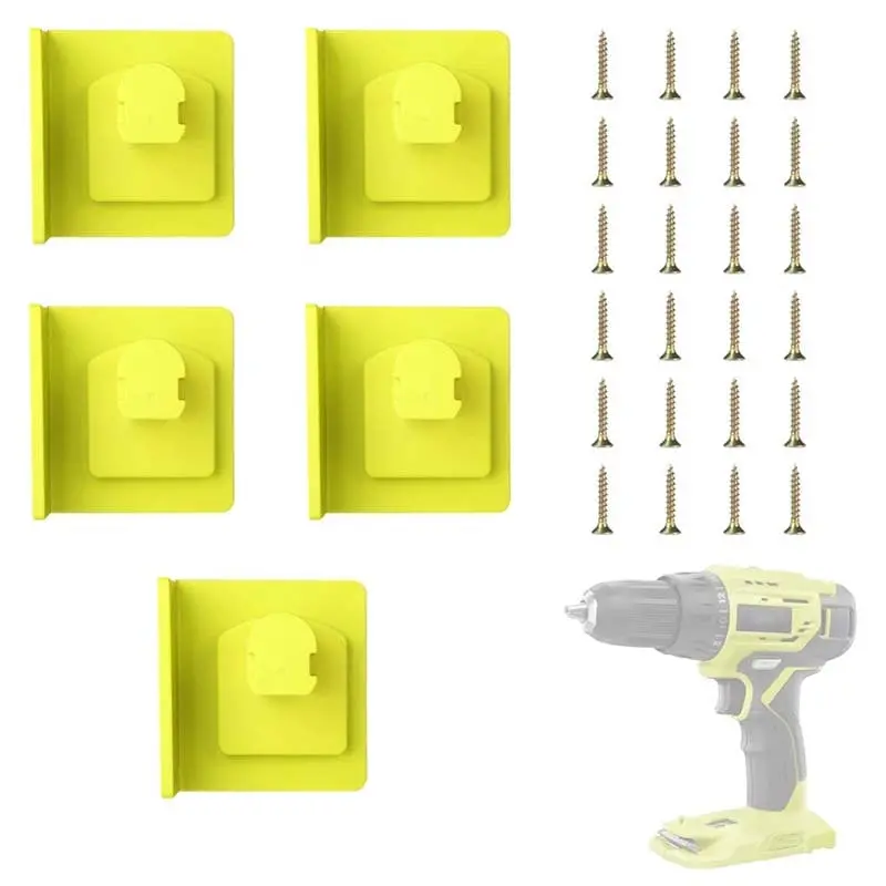 5-Pack Ryobi 18V Cordless Tool Holders – Wall-Mountable Storage Rack & Docking System 1