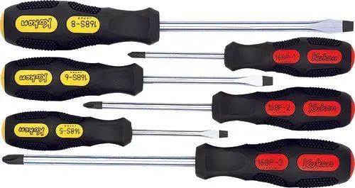 6-Piece Combination Screwdriver Set – Phillips Ph1–Ph3 & Slotted 5–8Mm 1