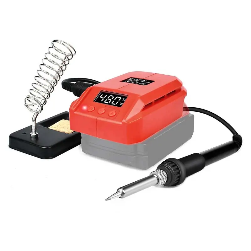 60W Cordless Soldering Iron Kit For Milwaukee M18 Batteries – Digital Adjustable-Temp Station For Field Repairs 1