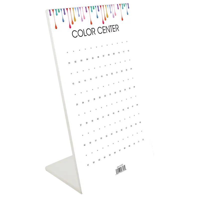 72-Slot Foam Color Chart Display – Blank Nail Polish Rack By Cre8Tion 1