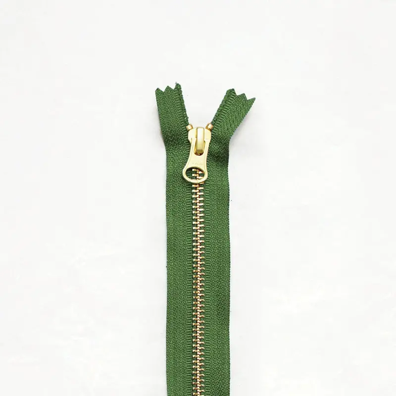 8-Inch Brass Concealed Zipper – Compact & Smooth 9