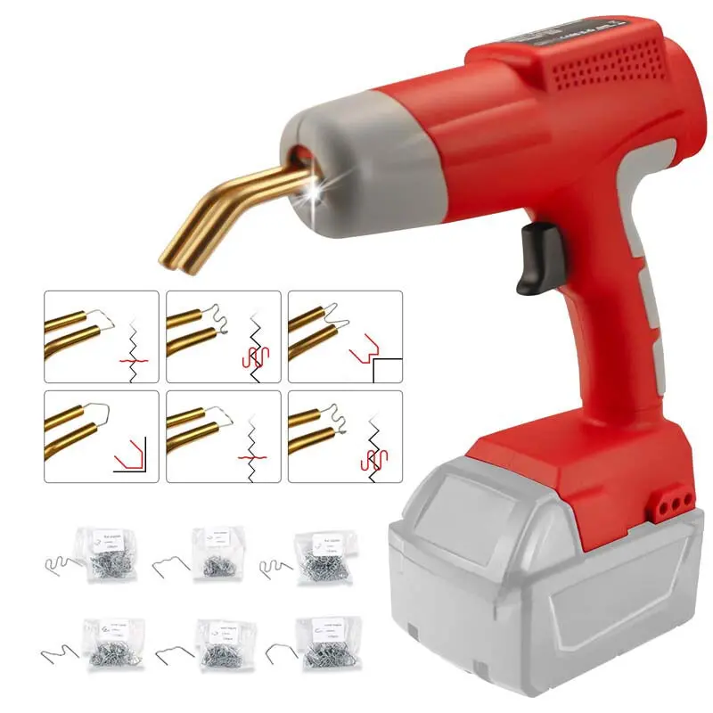 80W Cordless Plastic Repair Welder Powered By Milwaukee M18 Batteries – 600 Hot Staples & 6 Tip Options 1