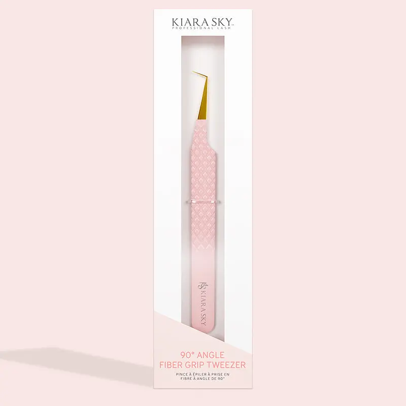 90-Degree Fiber-Grip Tweezers For Secure Lash Handling 1