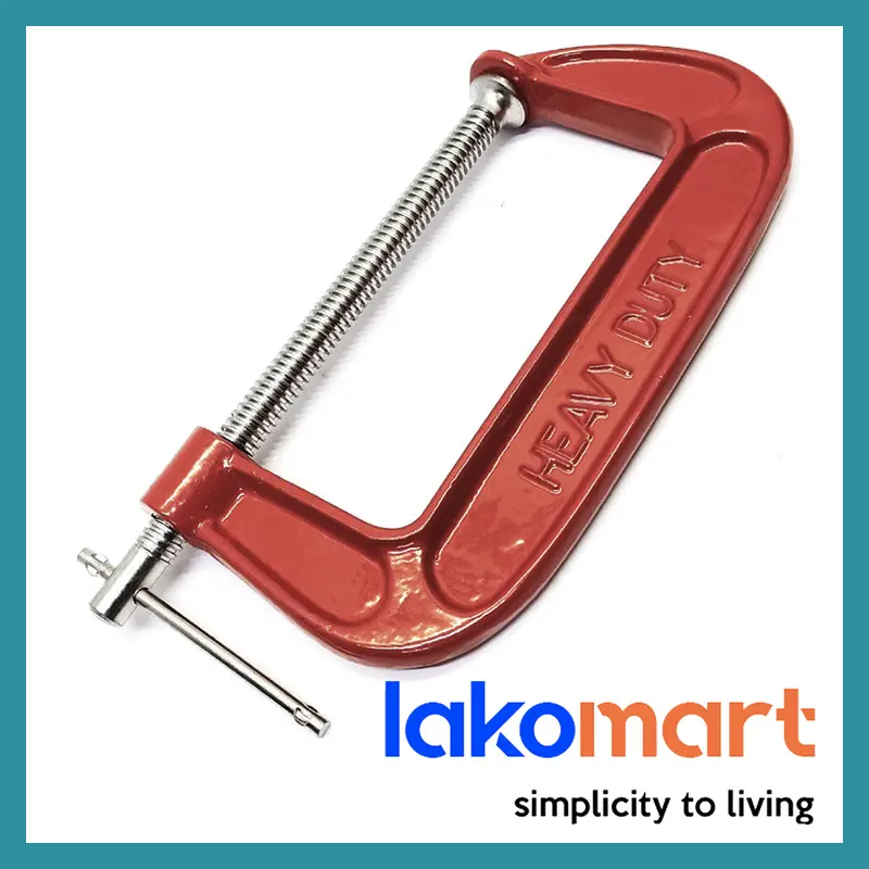Adjustable M10 C-Clamp – 2″ To 8″ Capacity For Wood & Metal Work 1
