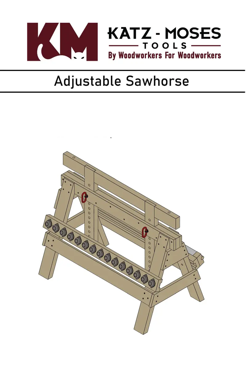 Adjustable Sawhorse Construction Plans – Diy Build Guide With Templates 1