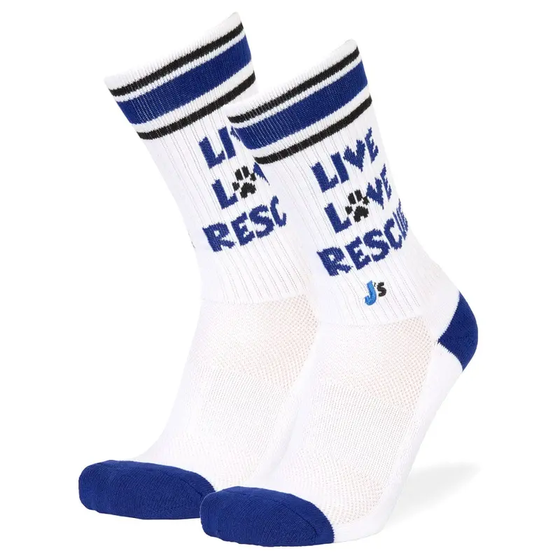 Animal Rescue Support Athletic Crew Socks 1
